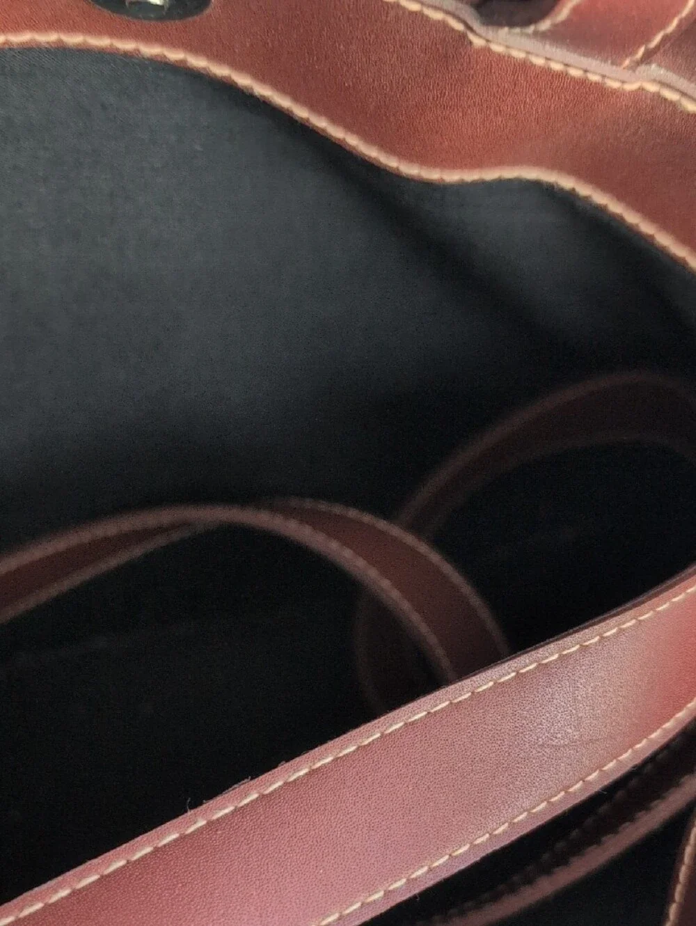 Vintage 90s Esprit Brown Laptop Bag with Shoulder Strap